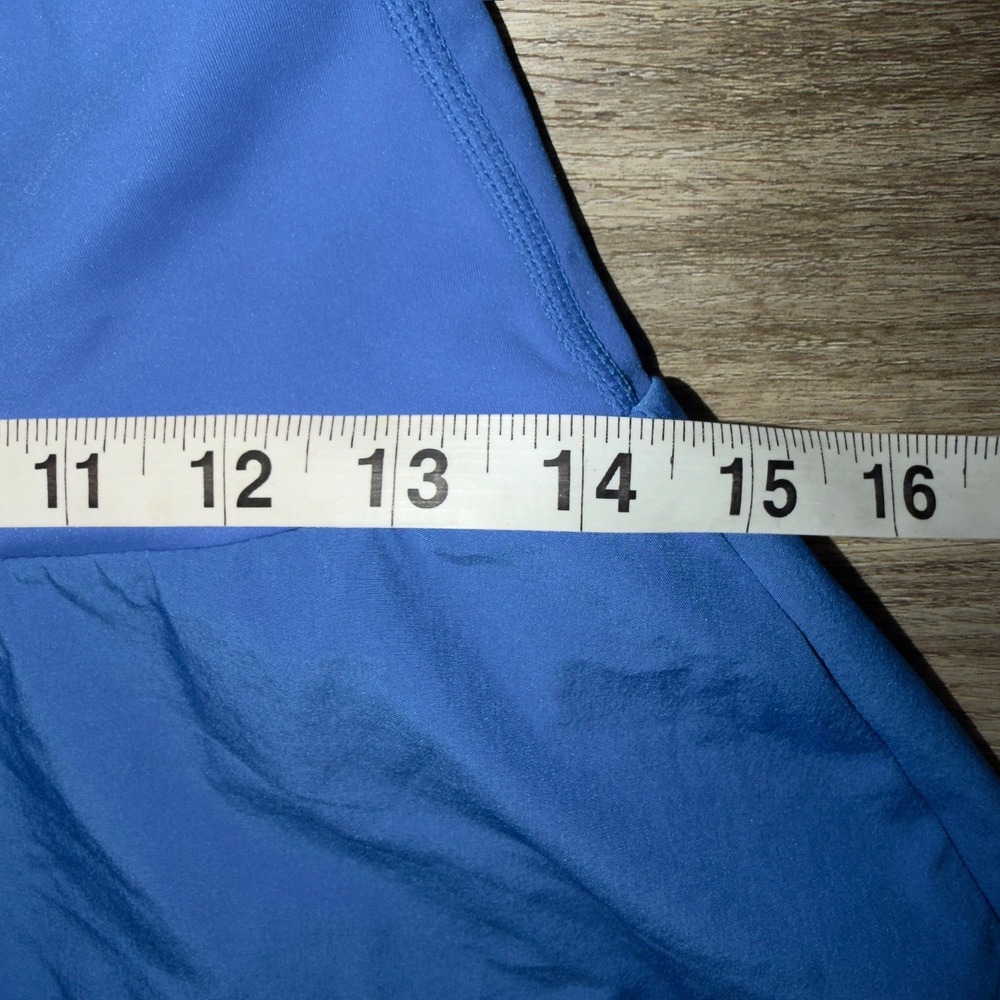 Halara Blue High Waisted High Low Wrap Skirt Small Regular‎ Activewear Flowy - Picture 4 of 7
